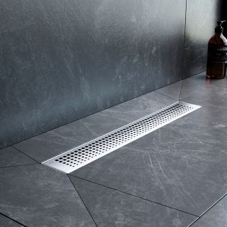 Душевой лоток AM.PM MasterFlow 50 W01SC-P11-050-01SB с решеткой Хром матовый Cut Gradient